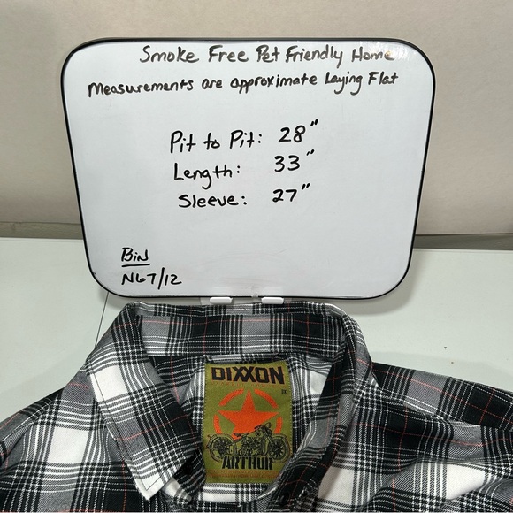 Dixxon ARTHUR Men’s 3X Plaid Long Sleeve Button Up Halloween Fall Flannel Shirt - Picture 13 of 13